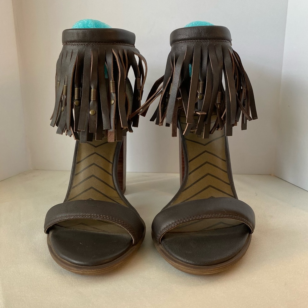 Mia Cristi Leather Heeled Sandal